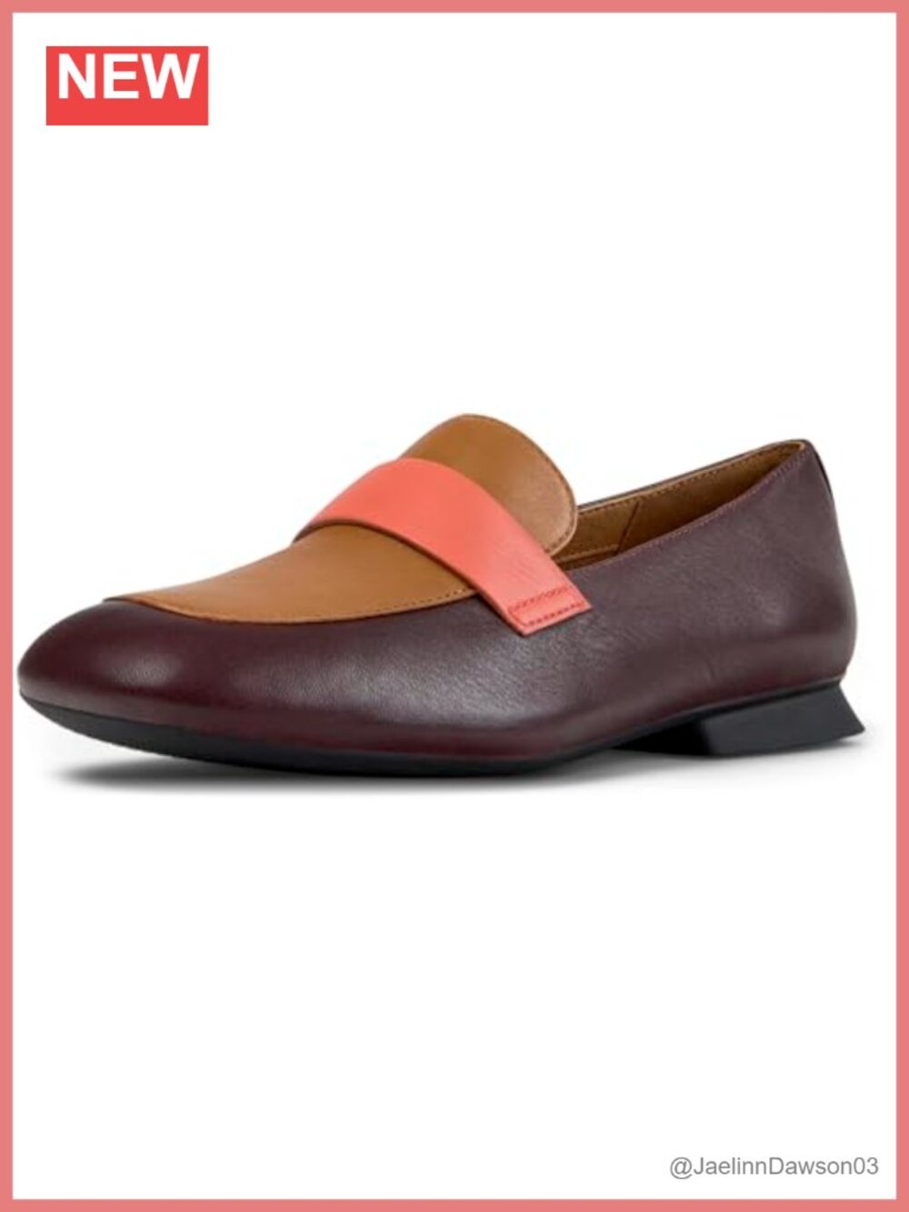 Women's Leather Mocc Slip-On Casual Square Toe Flat